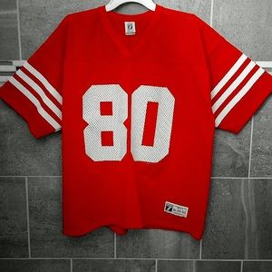 Vintage LOGO 7 Jerry Rice #80 Jersey Size XL